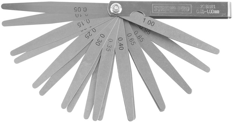 Měrky na měření spár 0,05-1mm, 20 listů  STREND KUTIL Sklad7 8722843.00
