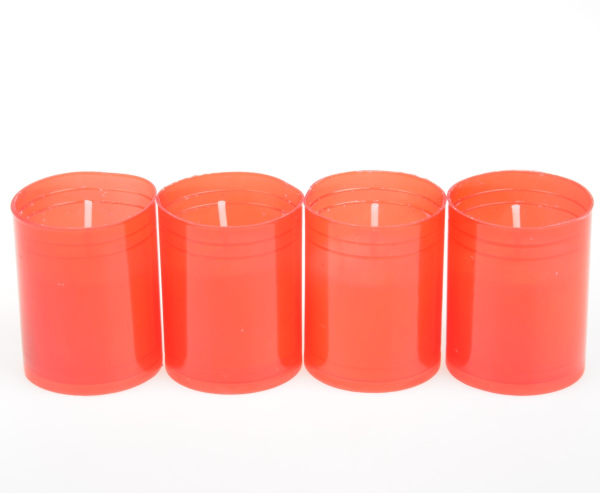 Svíčka parafín 45g 4ks červená KUTIL Sklad7 2211784.00