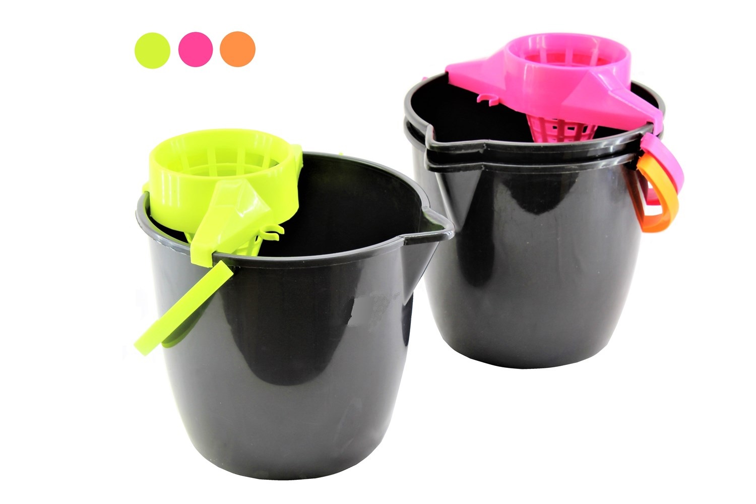 Vědro 12L PH + ždímací koš  BLACK, mix barev KUTIL Sklad7 614691.00