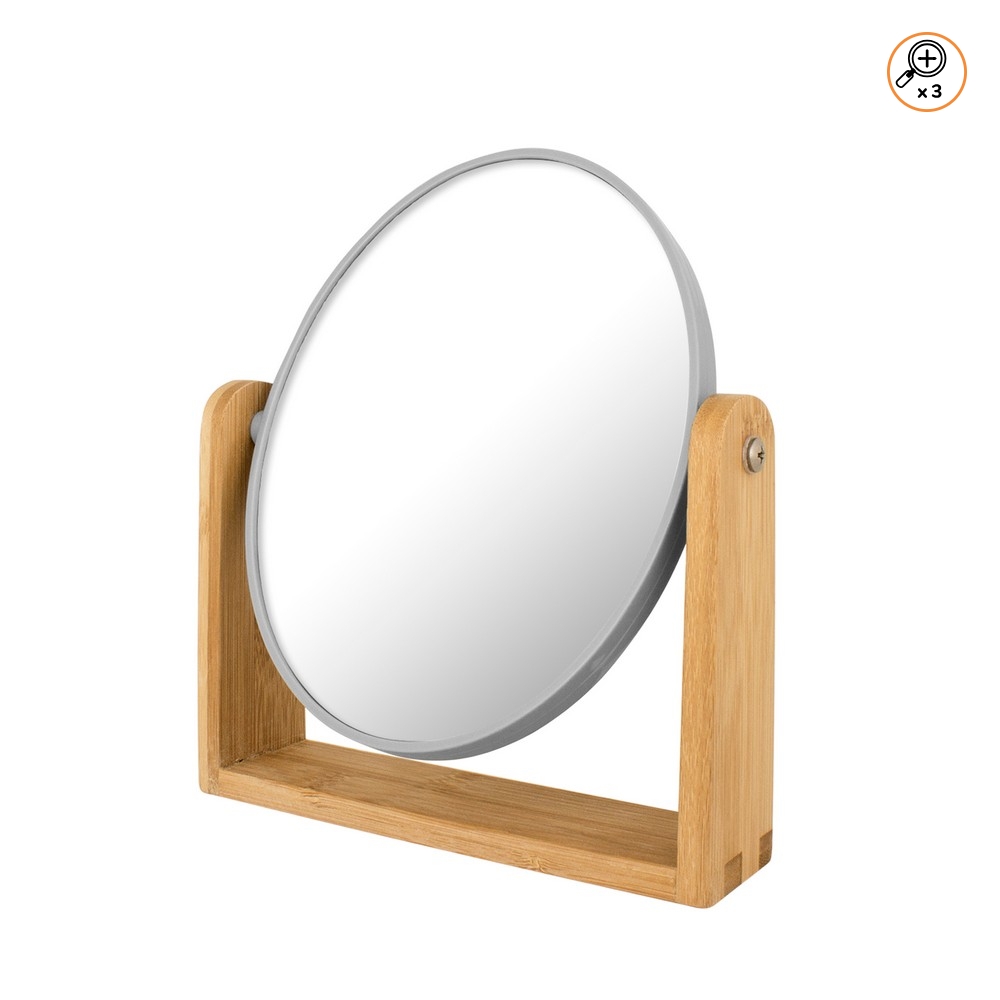 Zrcátko kosmetické ¤15cm zvětšovací 3x na stojanu  AWD1638 KUTIL Sklad7 421638.00