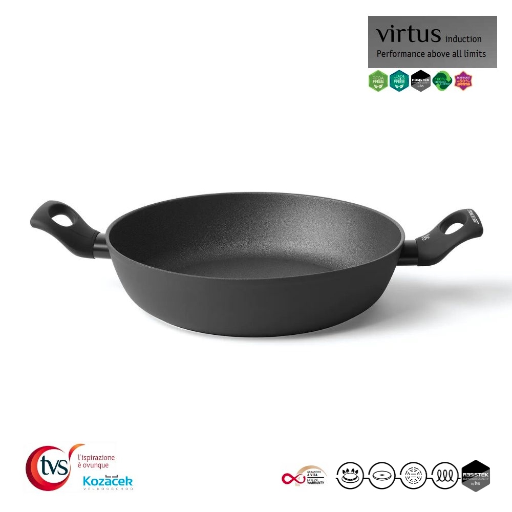Pánev nepřilnavá ¤28cm 2 ucha  VIRTUS vč. indukce KUTIL Sklad7 717391.00
