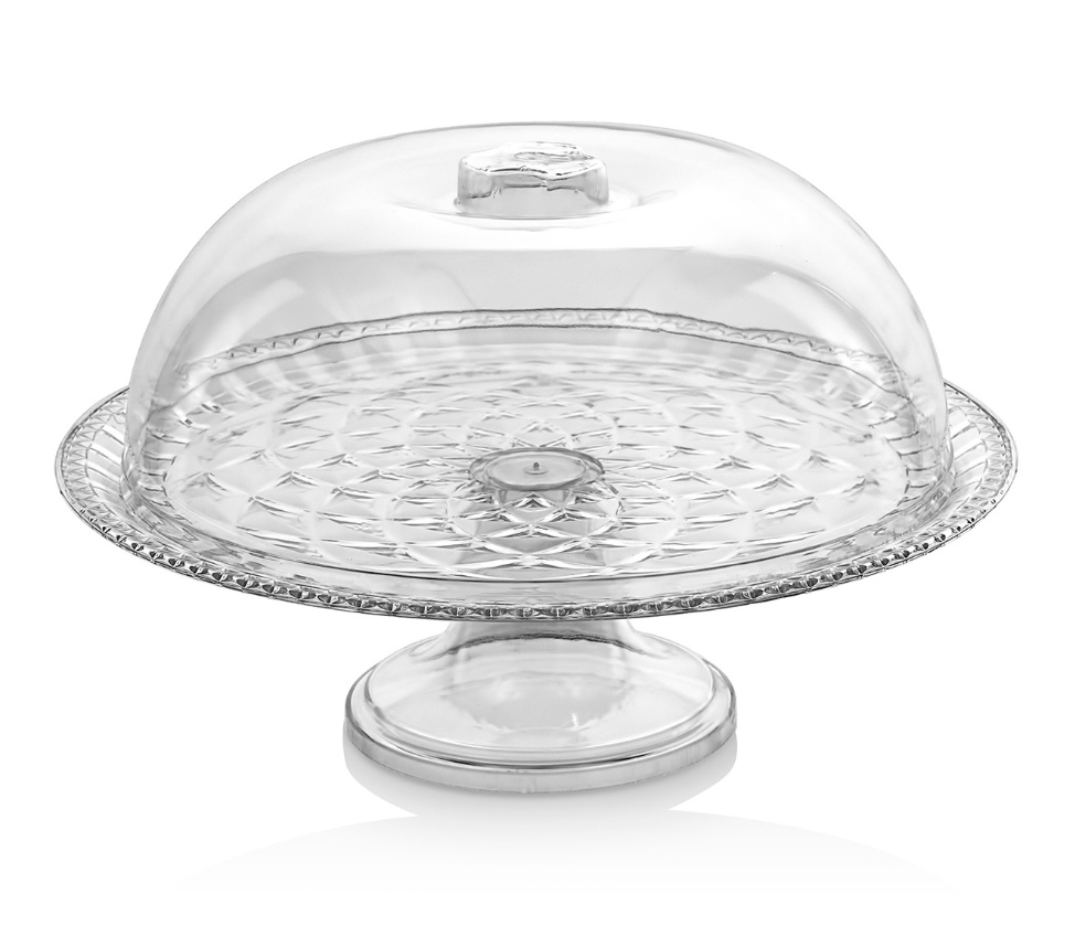 Podnos servírovací plast na nôžke s poklopom ¤30cm PATERA