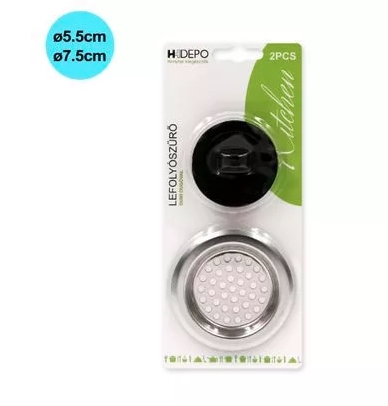 Lapač nečistot nerez se zátkou ¤75/55mm  HDEPO KUTIL Sklad7 673550.00
