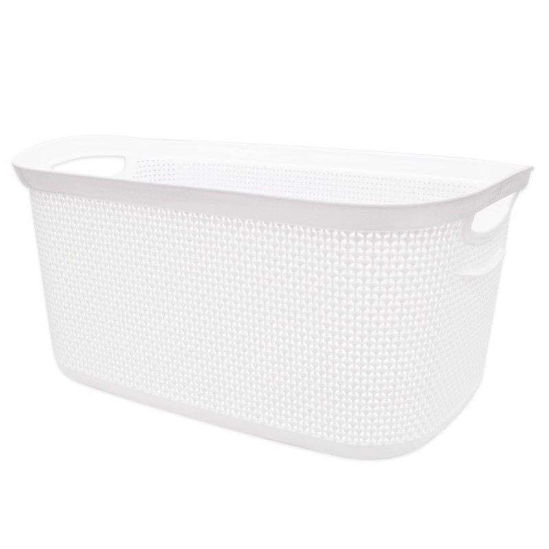 Koš prádelní 50x31,5x23cm 29L  PEARL bílá KUTIL Sklad7 441068.00