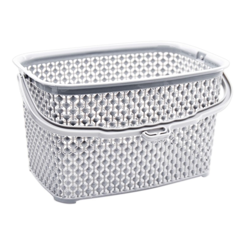 Košík na kolíčky 22x15x13cm  PEARL šedá KUTIL Sklad7 440488.00