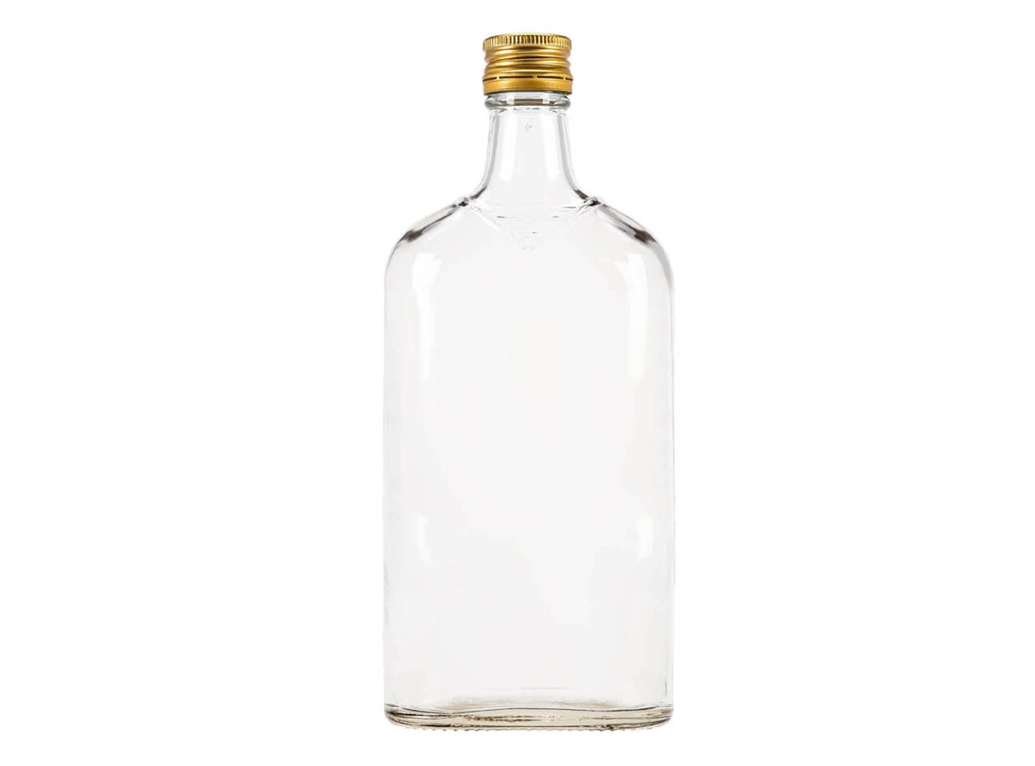 Láhev sklo 500ml PLACKA čirá s víčkem