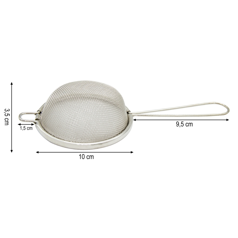 Cedník nerez ¤10cm s ručkou, jemný  MEYERHOFF KUTIL Sklad7 435992.00
