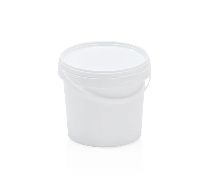 Vědro  1L PH s víkem, atest potraviny, bílá