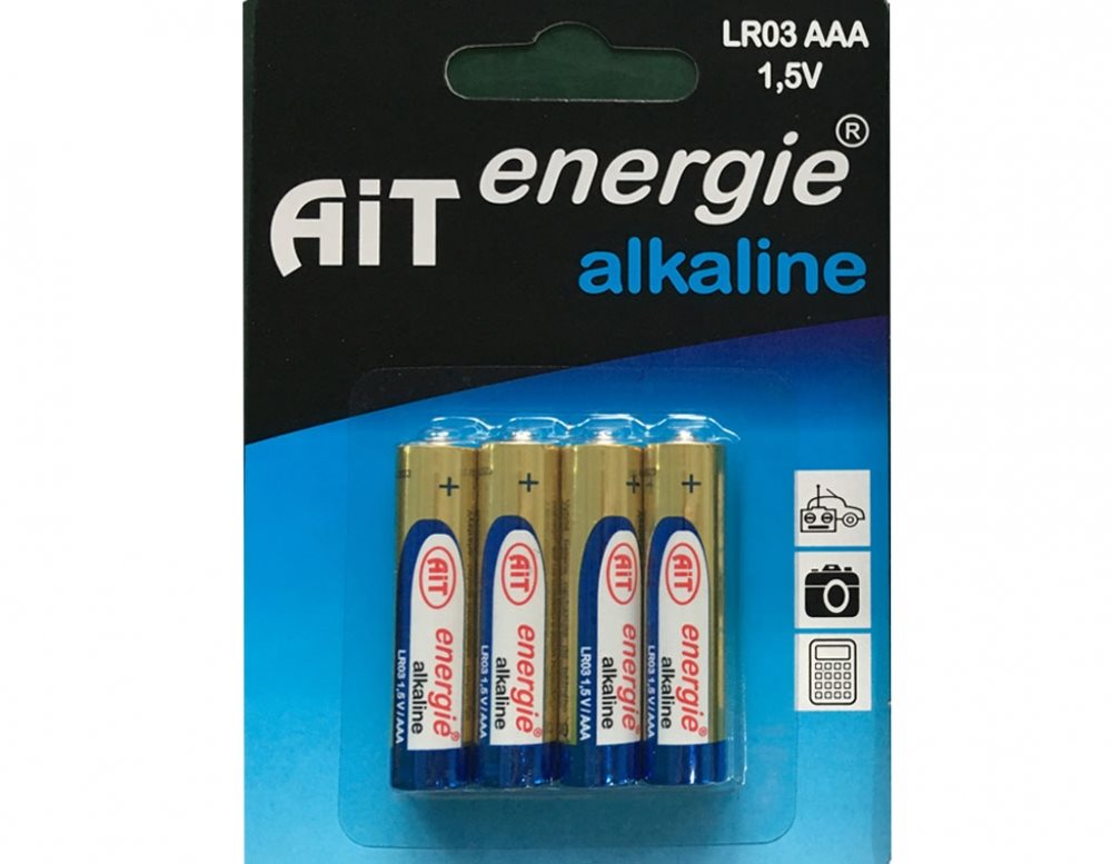 Baterie AiT Alkaline LR03 AAA 4ks blistr KUTIL Sklad7 8661067.00