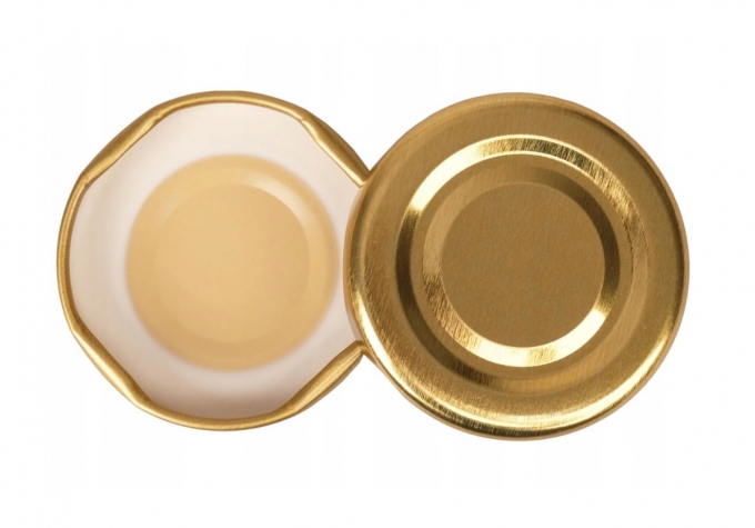 Víčko ¤43mm Twist kečup zlatá KLIK 10ks KUTIL Sklad7 439697.00