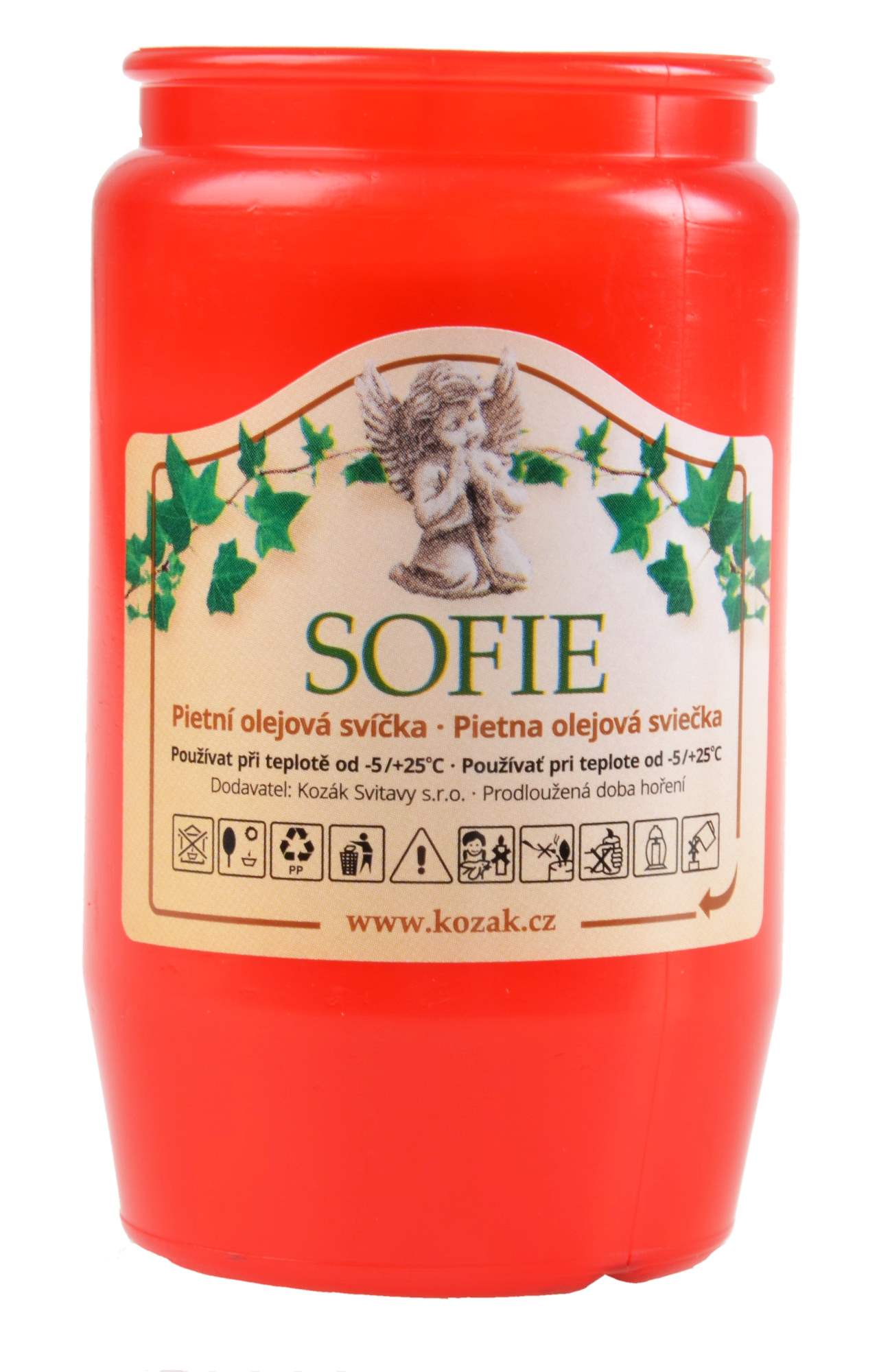 Svíčka olejová 150g 54hodin  SOFIE červená KUTIL Sklad7 7917250.00