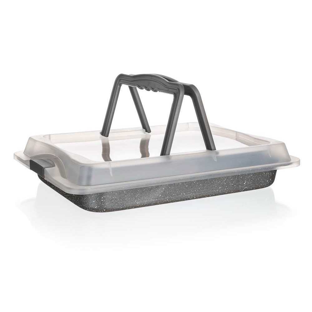 Plech pečicí 42x29x4cm nepřilnavý s poklopem  GRANITE KUTIL Sklad7 4712236.00