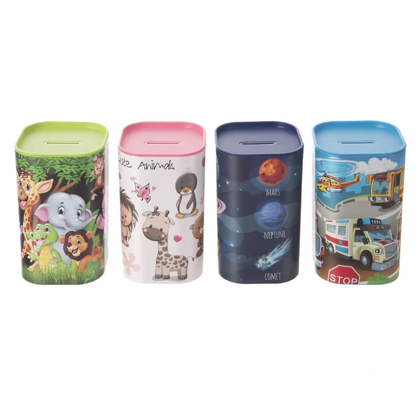 Pokladnička plastová  KIDS, mix dekorů KUTIL Sklad7 660484.00