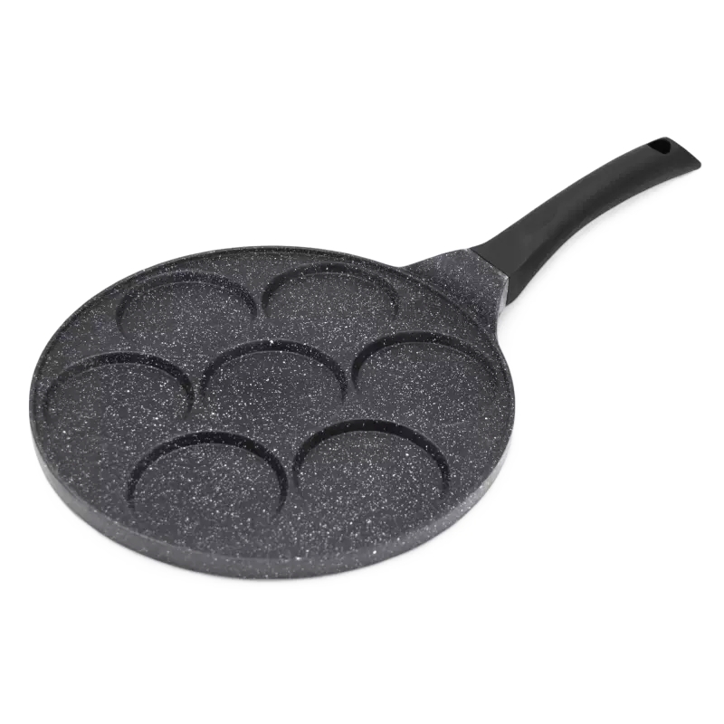 Pánev na lívance granit ¤26cm 7x oko  MEYERHOFF vč. indukce KUTIL Sklad7 442912.00