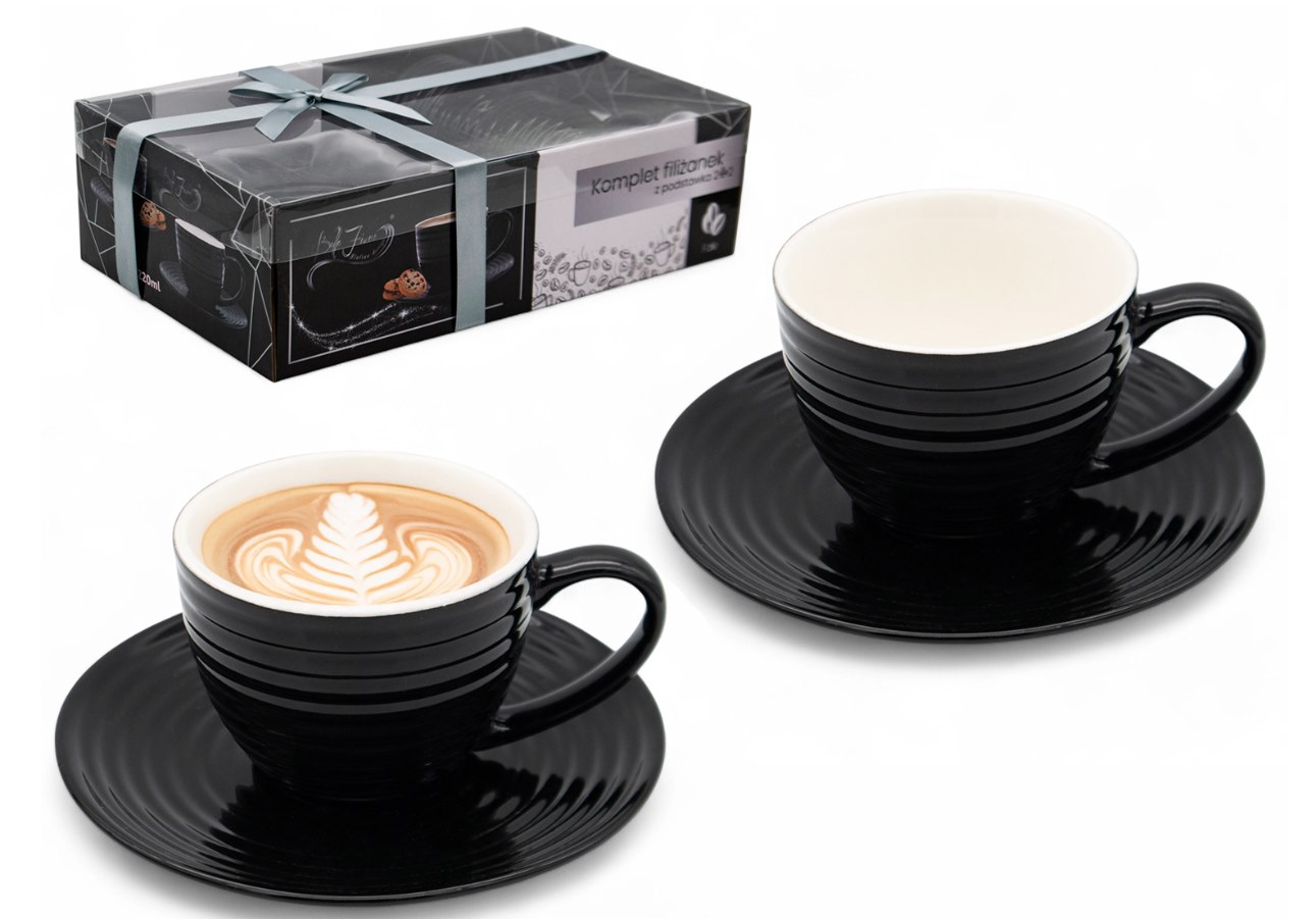Šapo 220ml porcelán sada 2ks  BLACK LINE