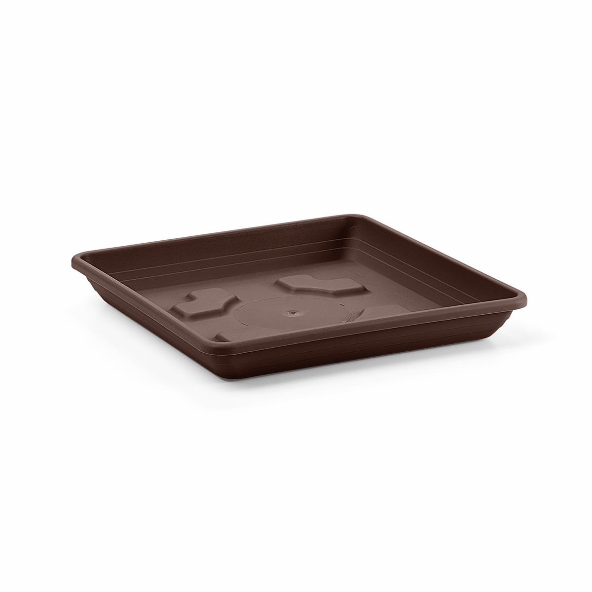 Miska pod květináč QUADRATO 16x16cm hnědá KUTIL Sklad7 1030017.00