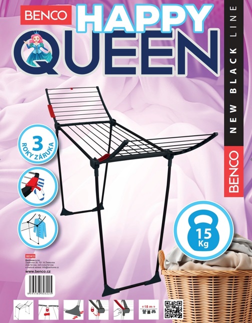 Sušák prádla balkonový 18m  HAPPY QUEEN KUTIL Sklad7 8233900.00