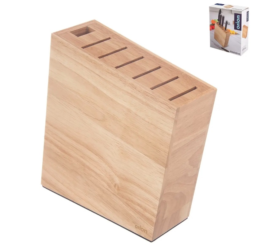 Blok na nože gumovníkové dřevo  ORION