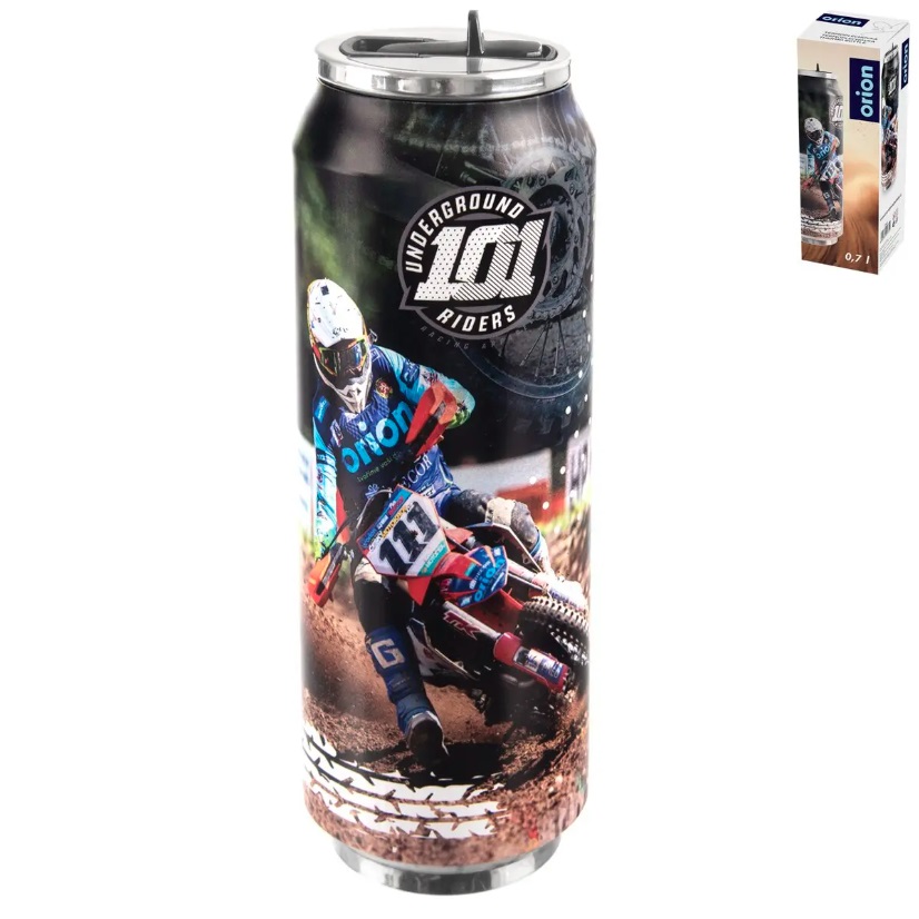 Termoska nerez 0,7L plechovka  MOTOKROS