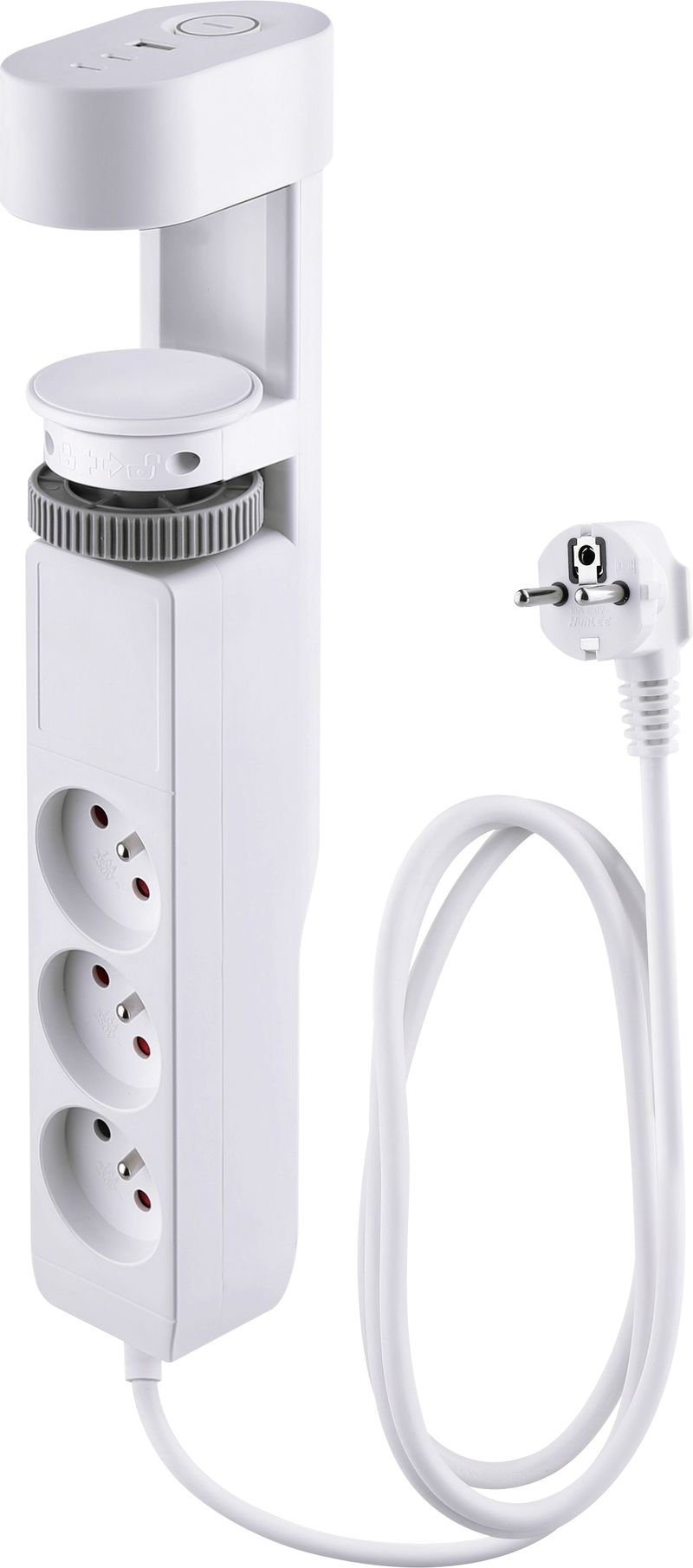 Kabel prodlužovací s upnutím 1,4m 3x zásuvka,2xUSB-A,1xUSB-C KUTIL Sklad7 8715724.00 8584163094349