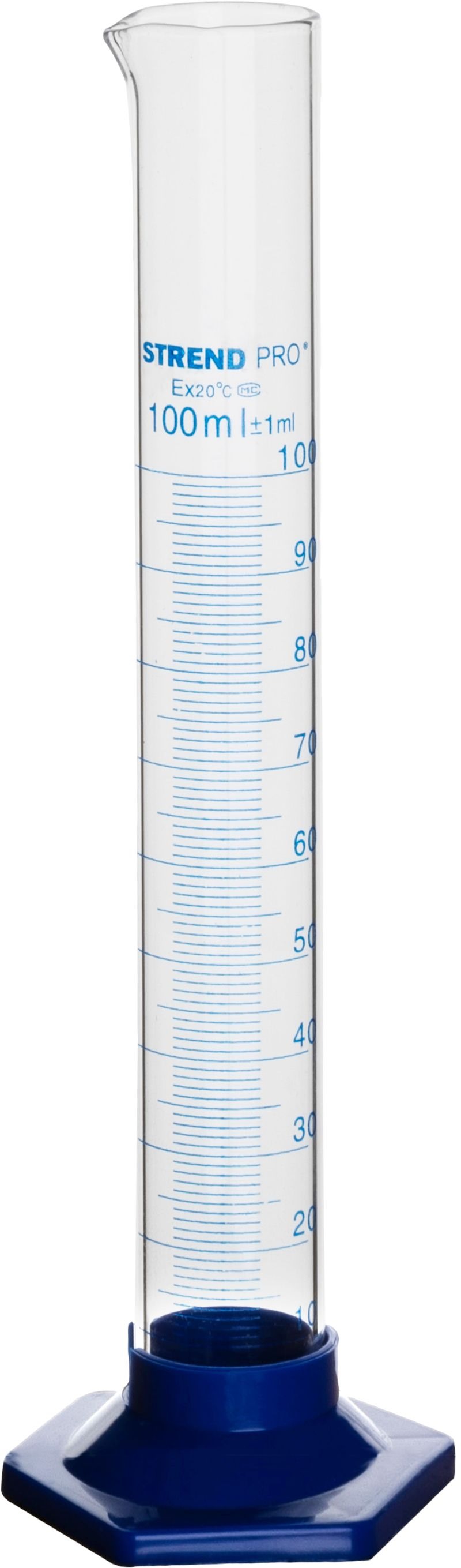 Válec odměrný sklo/plast 100ml  STREND KUTIL Sklad7 8712970.00