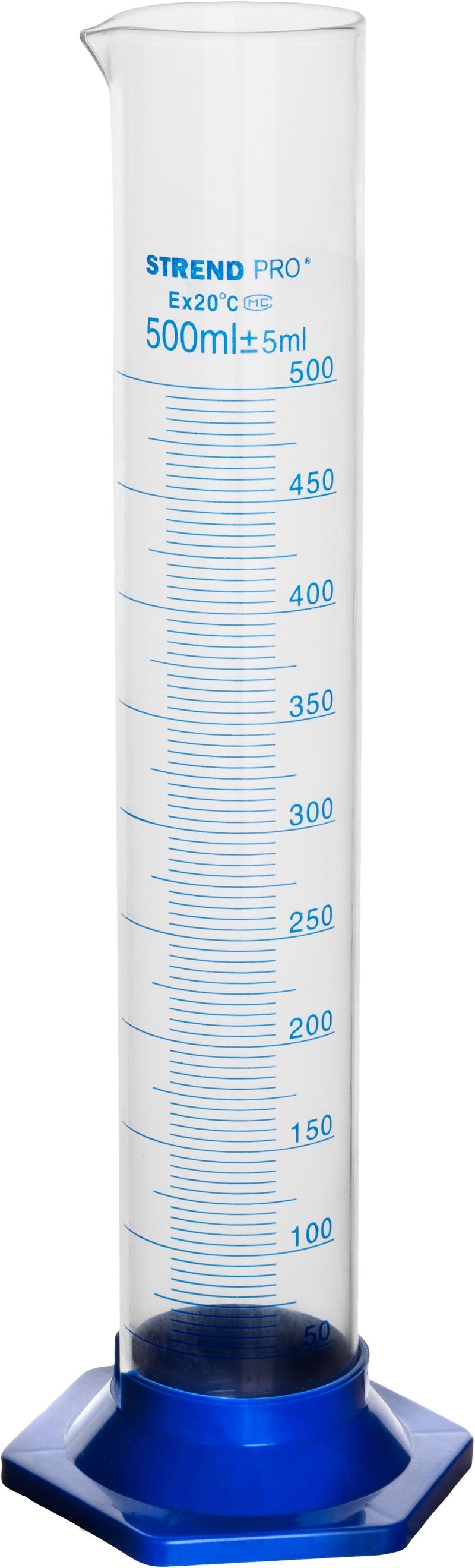Válec odměrný sklo/plast 500ml  STREND KUTIL Sklad7 8712972.00