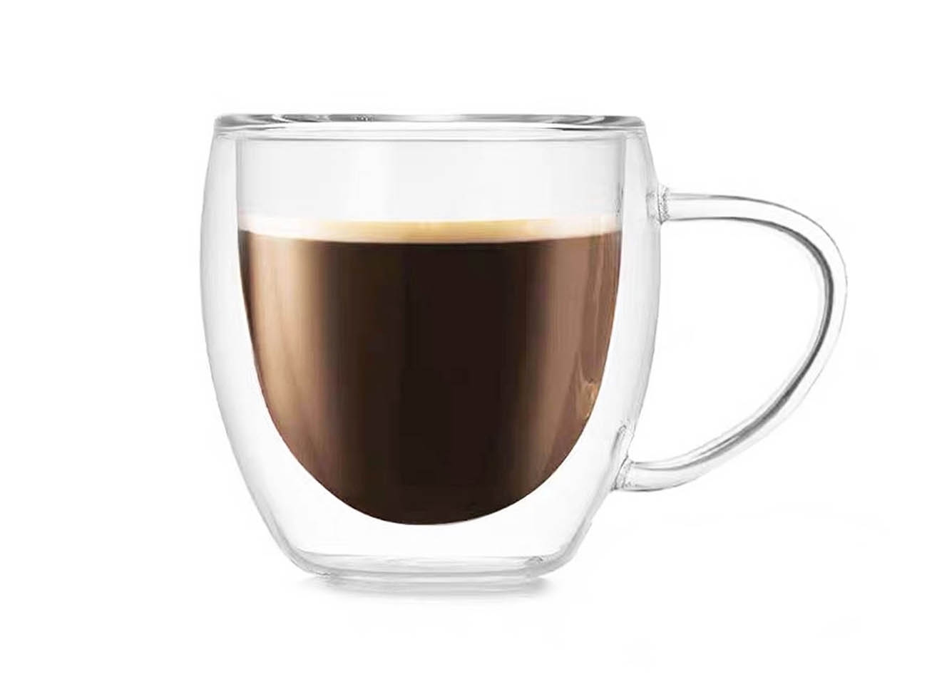 Hrnek sklo 250ml dvoustěnný ucho  TRG-36 KUTIL Sklad7 443739.00