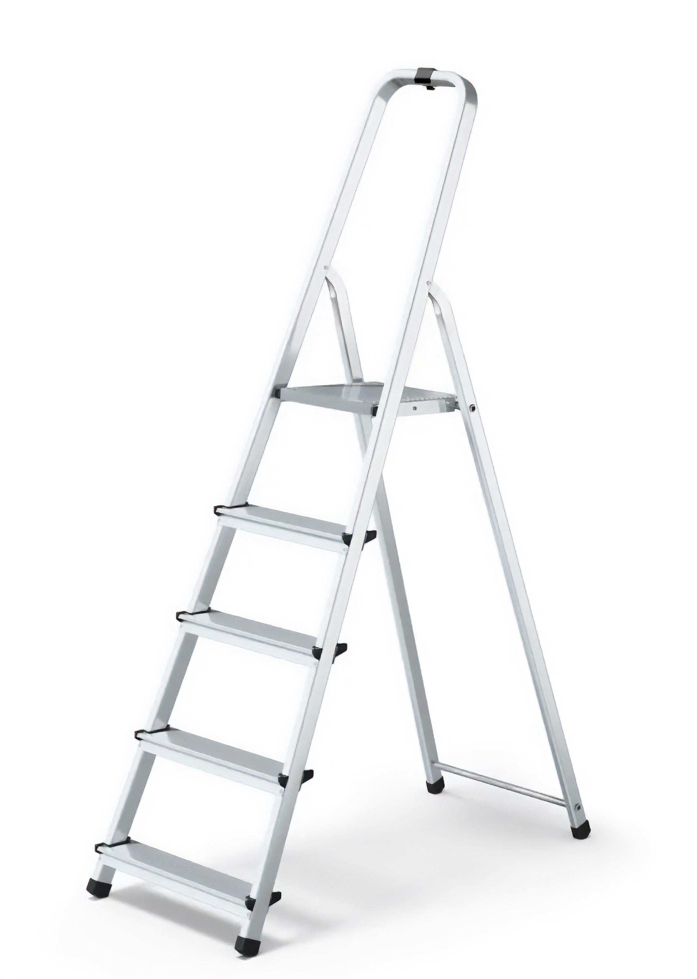 Schůdky hliník 1x5 příčky 125kg  DRABEST KUTIL Sklad7 490004.00