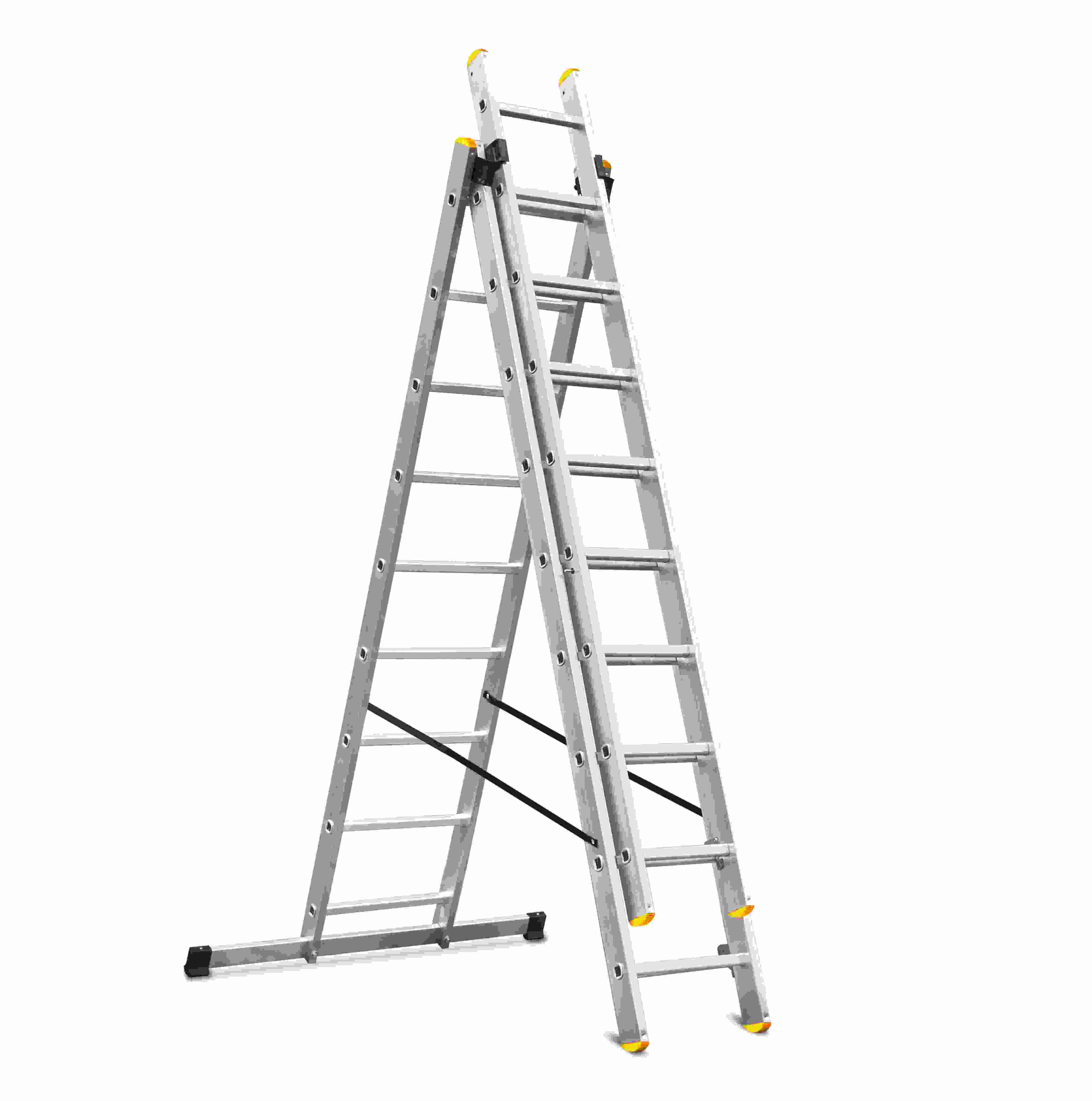 Žebřík univerzální 3x9 ALU 150kg  DRABEST (NADROZMĚR) KUTIL Sklad7 8391005.00