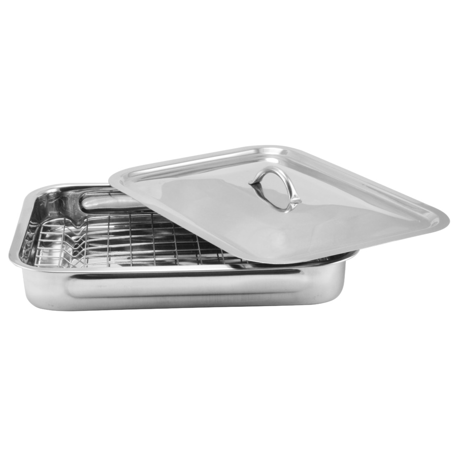 Pekáč nerez s víkem a roštem 38x28x6cm  MAGICHOME KUTIL Sklad7 8701665.00