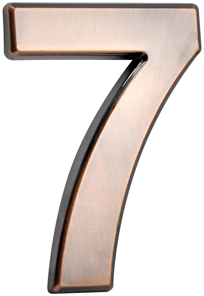 Číslo domovní samolepící ABS 70x100mm bronz #7 KUTIL Sklad7 8712495.00