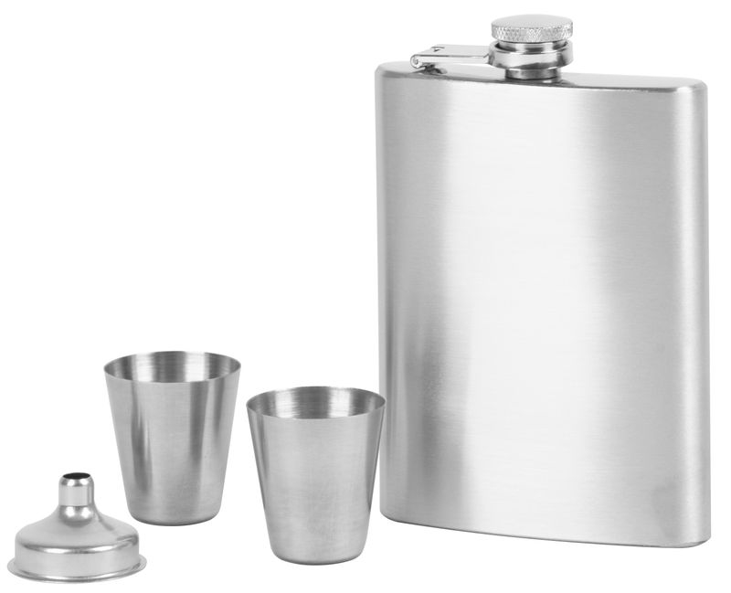 Likérka placatka kapesní nerez sada 235ml  MAGIC HOME KUTIL Sklad7 8701018.00