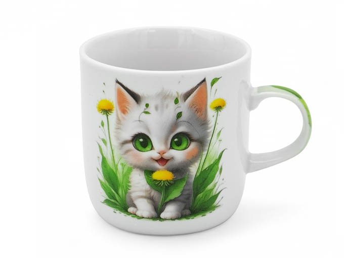 Hrnek dětský porcelán 230ml  KOČKA KUTIL Sklad7 444353.00