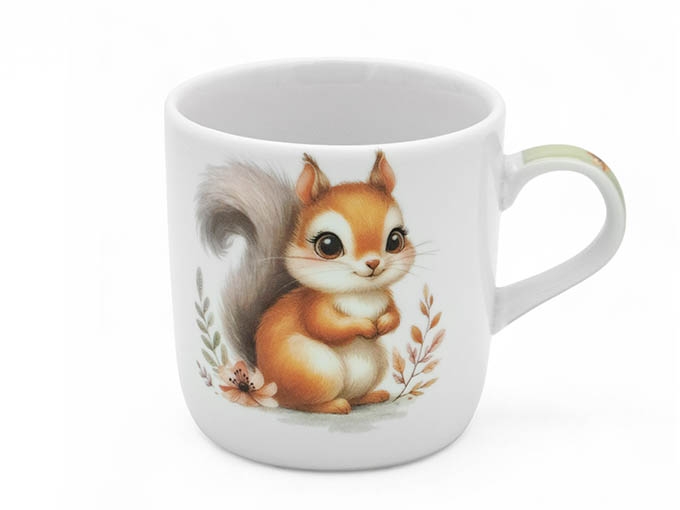 Hrnek dětský porcelán 230ml  VEVERKA KUTIL Sklad7 444356.00