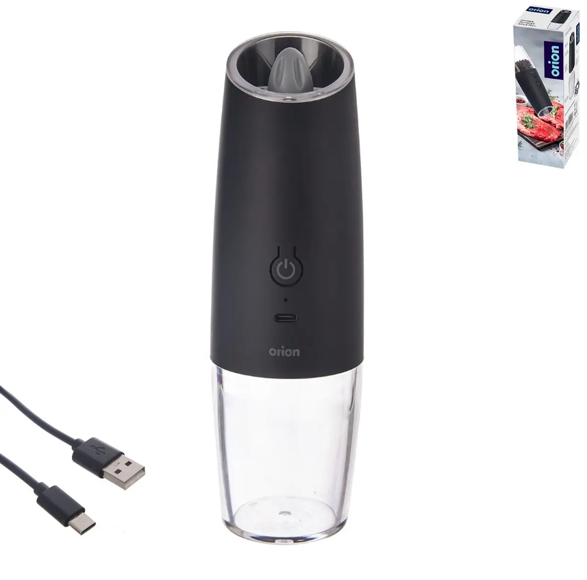 Mlýnek koření elektro USB s LED