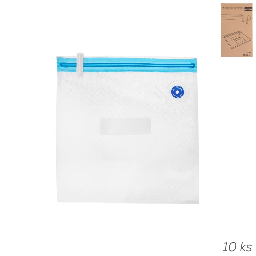 Sáček do vakuovačky nylon 22x21cm 10ks s ventilem