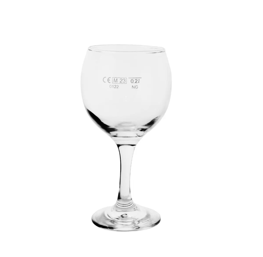 Sklenice na víno 300ml KOUROS cejch 200ml