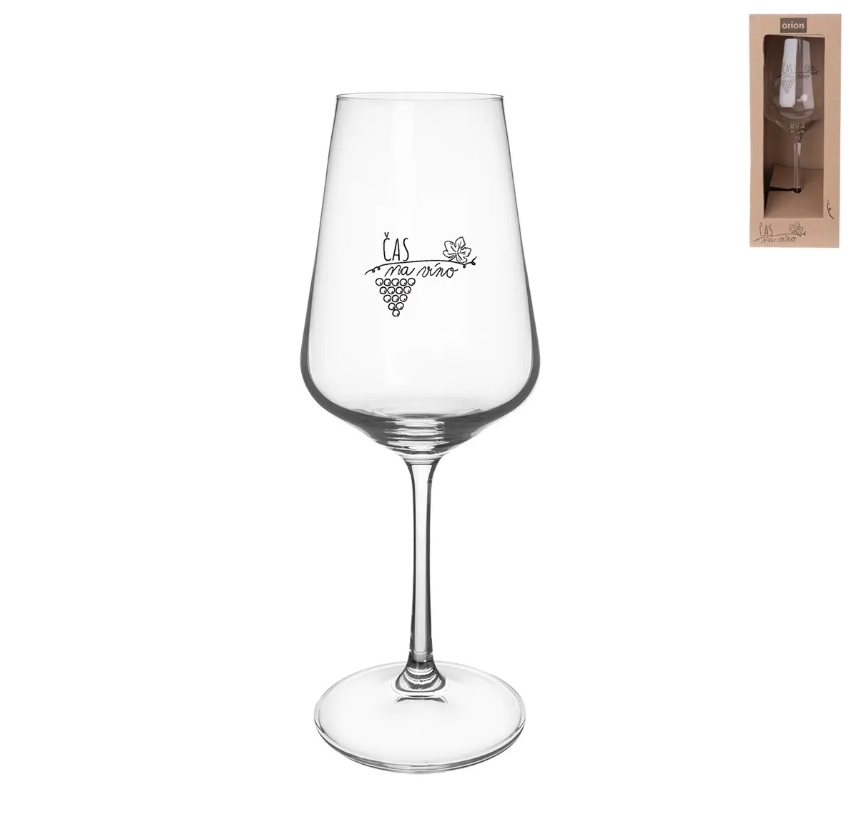 Sklenice na víno 350ml  ČAS NA VÍNO