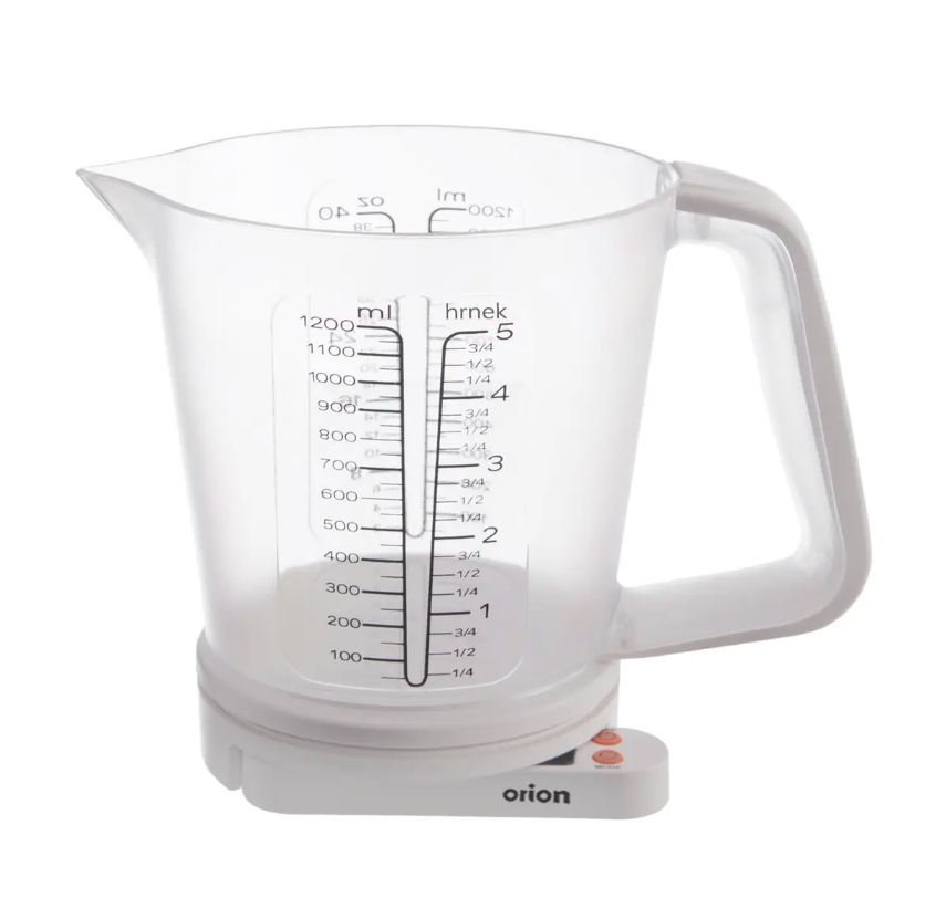 Váha kuchyňská digitální 5kg 1,2L s odměrkou  ORION KUTIL Sklad7 2631815.00