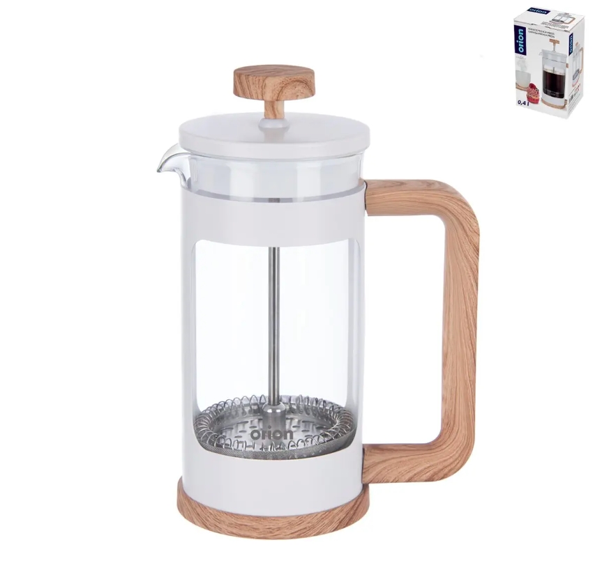 Konvice french press  400ml sklo/PH/nerez s filtrem  WHITELINE KUTIL Sklad7 2656028.00