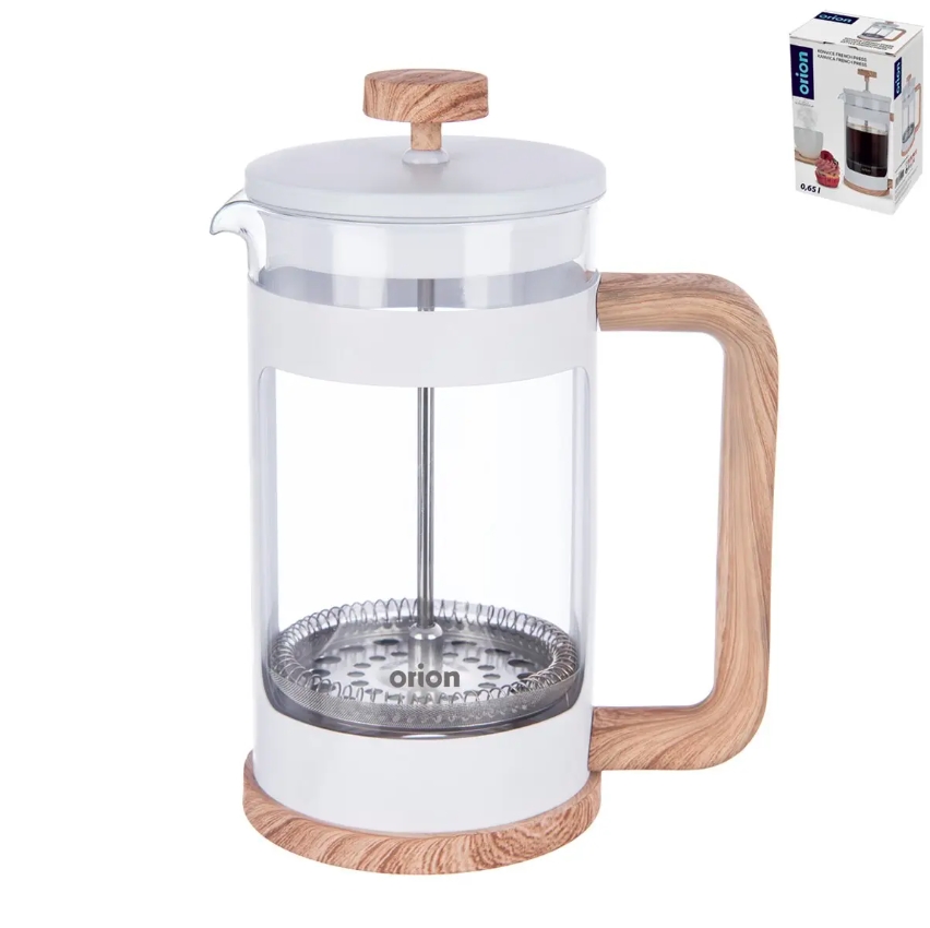 Konvice french press  650ml sklo/PH/nerez s filtrem  WHITELINE KUTIL Sklad7 2656029.00