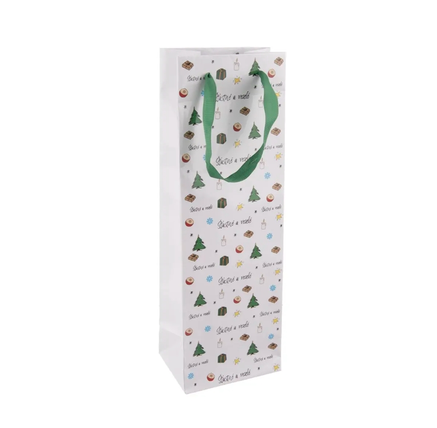 Taška dárková 36x12x8,5cm na víno  VÁNOCE KUTIL Sklad7 2622792.00