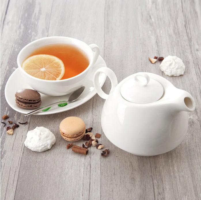 Konvice porcelán 680ml + hrnek 380ml MONA