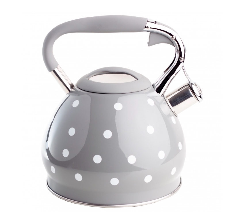 Konvice čajník nerez/lak 3L  CORNELIA vč. indukce, šedá