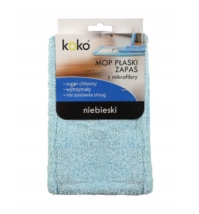 Mop náhradní plochý mikrovlákno kapsa KOKO BLUE