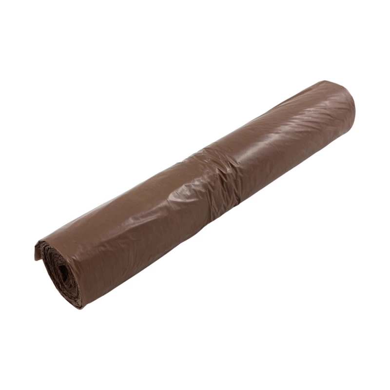 Pytle na odpad 60L/25ks, 60x70cm, 30µm LDPE hnědá