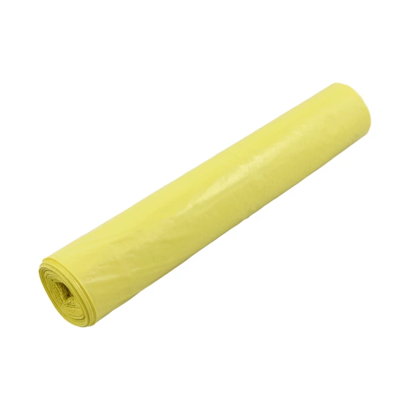 Pytle na odpad 60L/25ks, 60x70cm, 30µm LDPE žlutá