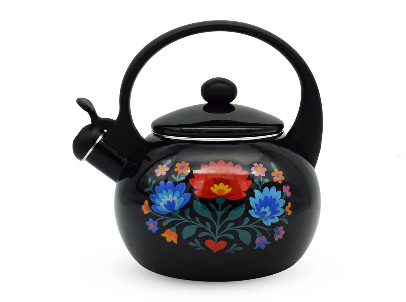 Konvice čajník smalt 2,2L FOLK černá, vč. indukce