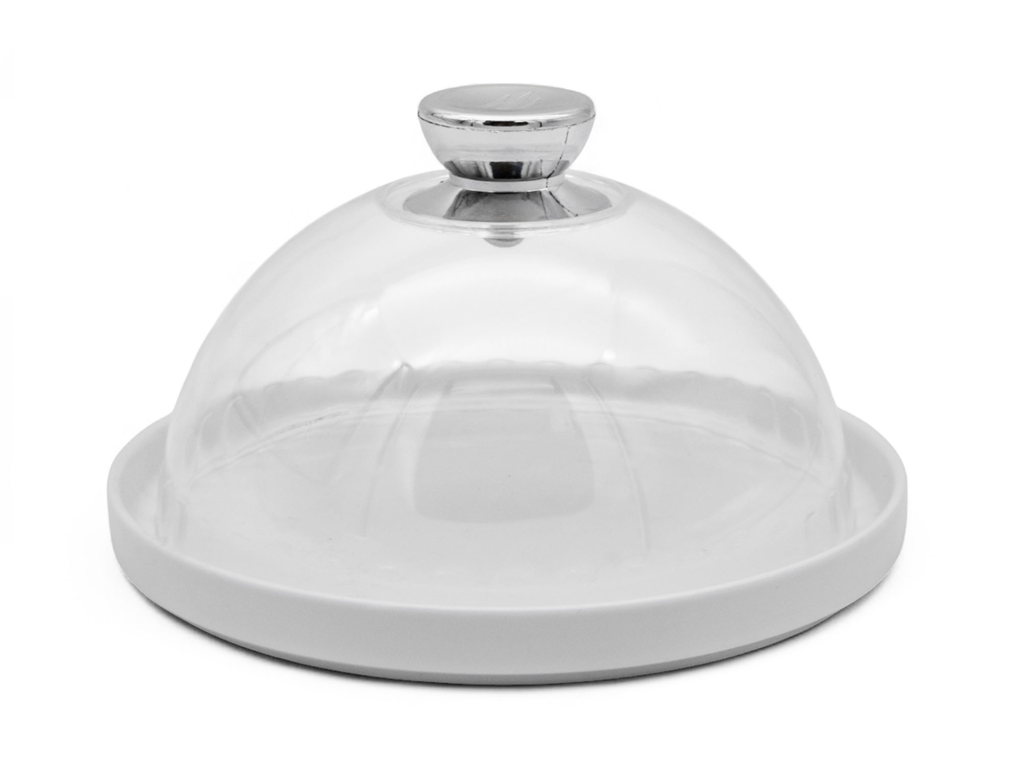Podnos servírovací s víkem porcelán/plast ¤18cm BELLA