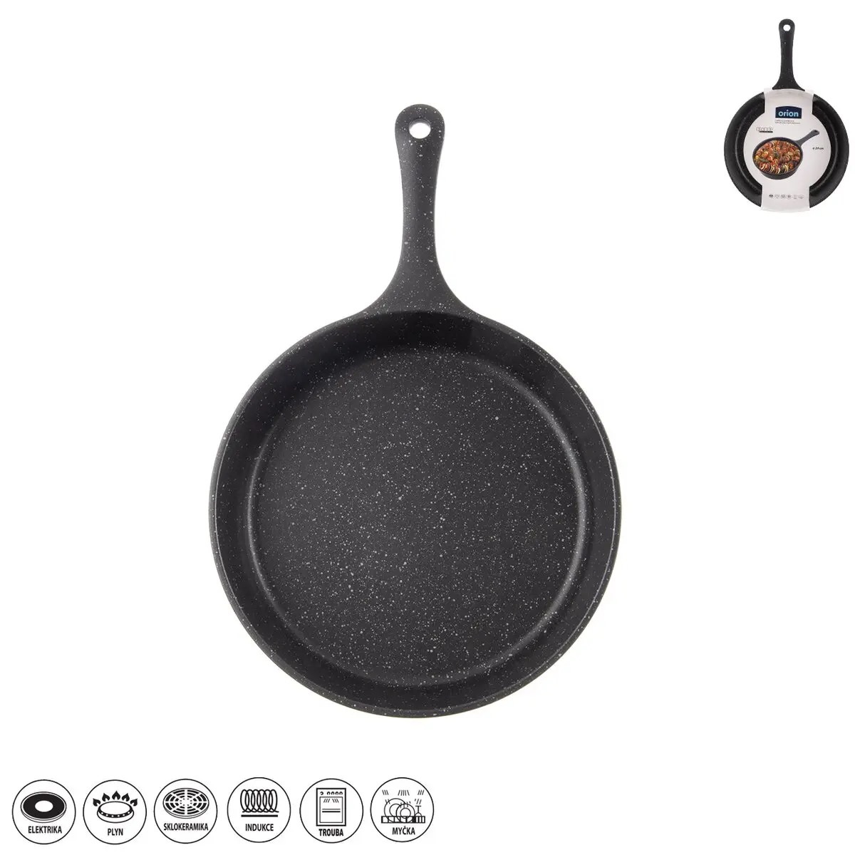 Pánev nepřilnavá ¤24cm zapékací GRANDE vč. indukce
